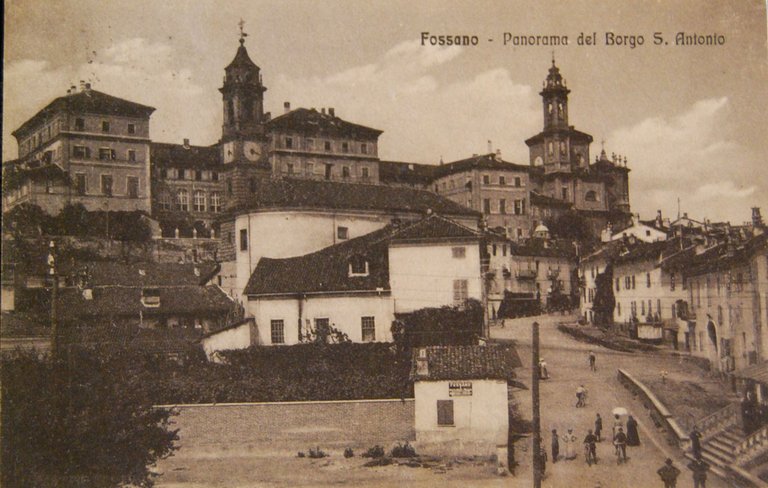 FOSSANO. PANORAMA DEL BORGO S. ANTONIO.