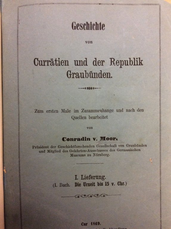 GESCHICHTE VON CURRATIEN UND DER REPUBLIK GRAUBUNDEN. | Immagine Gallery 3