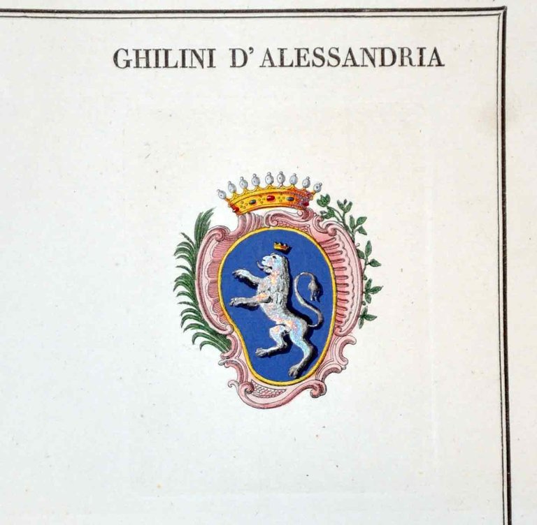 GHILINI DI ALESSANDRIA. - Famiglie celebri italiane.
