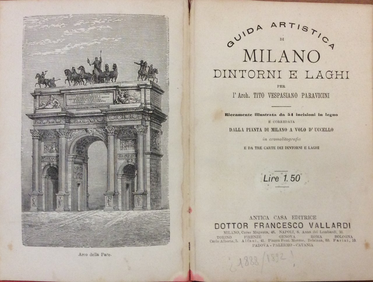 GUIDA ARTISTICA DI MILANO, DINTORNI E LAGHI.