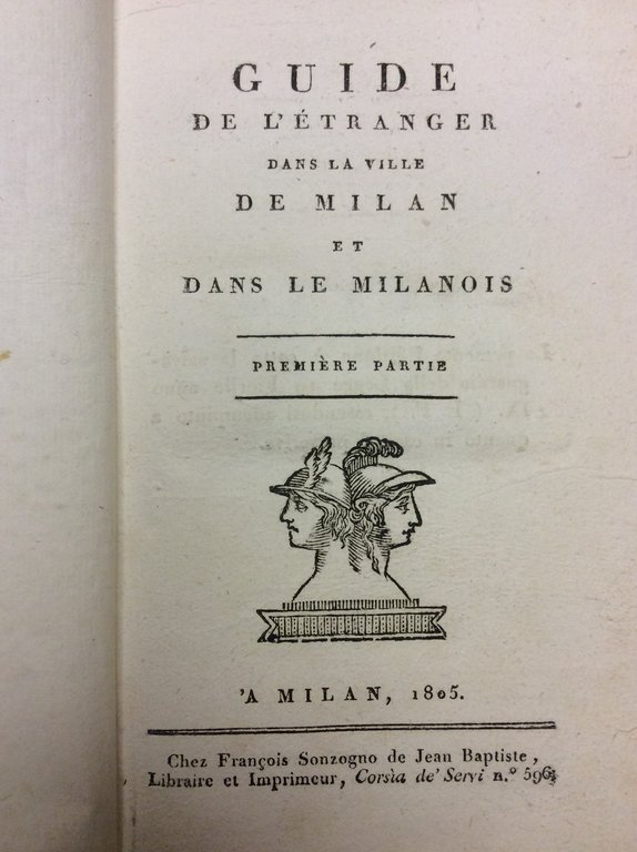 GUIDE DE L'ETRANGER DANS LA VILLE DE MILAN ET DANS …