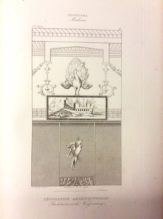 HERCULANUM ET POMPEI. - Recueil général des peintures, bronzes, mosaiques, …