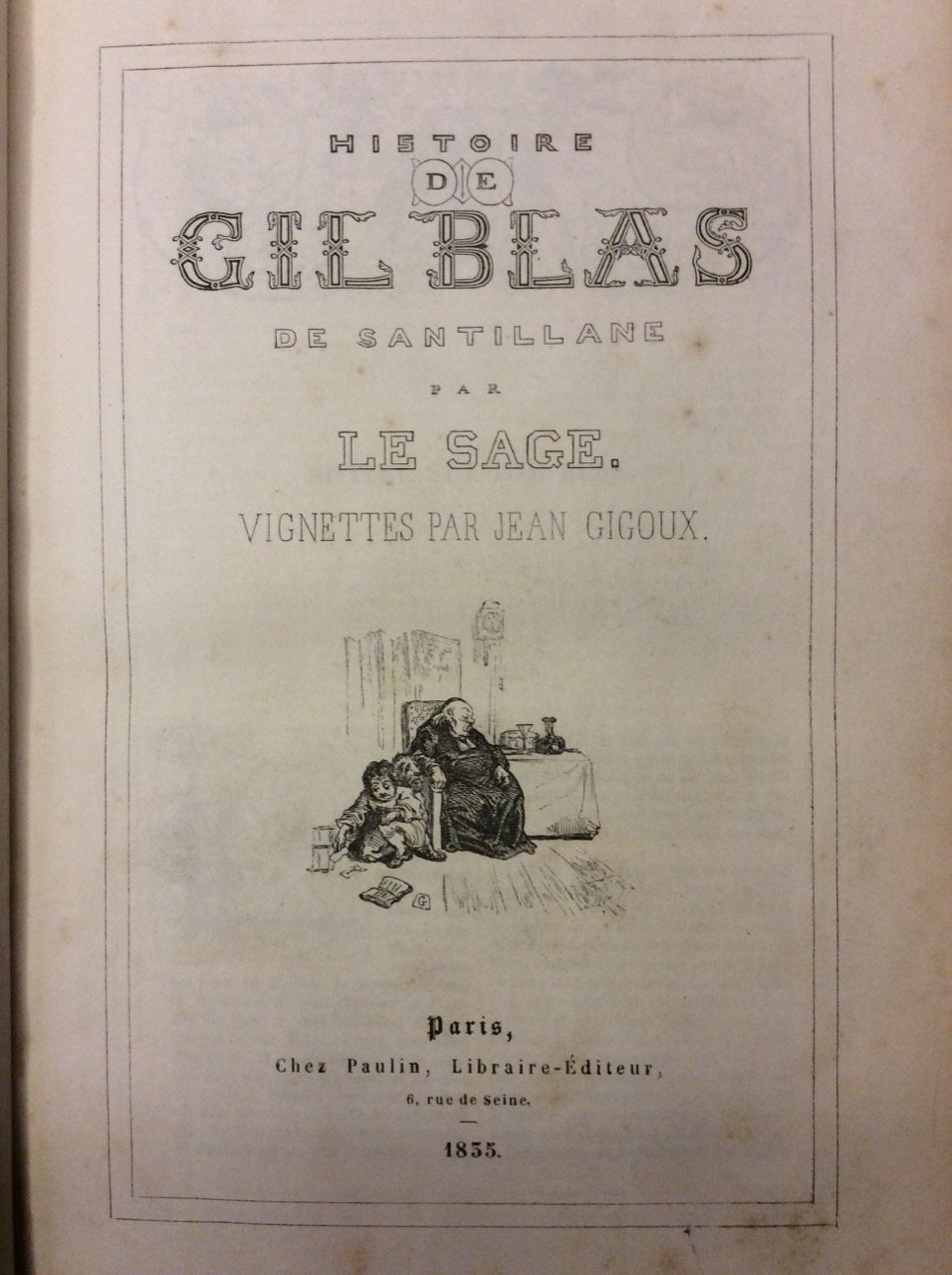HISTOIRE DE GIL BLAS DE SANTILLANE.