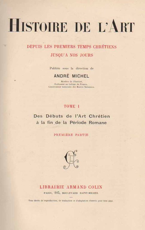 HISTOIRE DE L'ART. - Depuis les premiers temps chrétiens jusqu'à …
