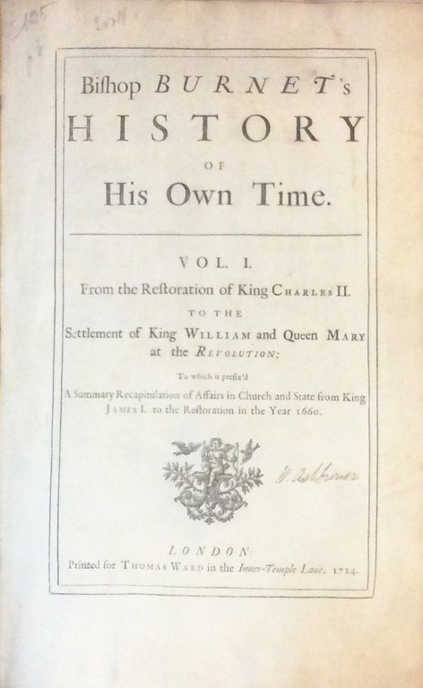 HISTORY OF HIS OWN TIME.