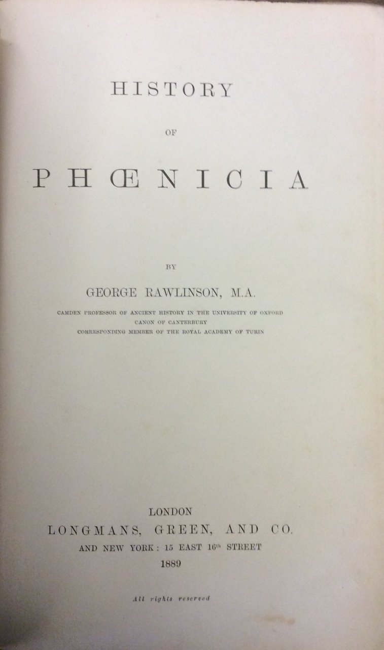 HISTORY OF PHOENICIA.