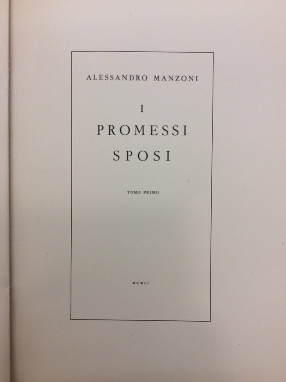 I PROMESSI SPOSI.