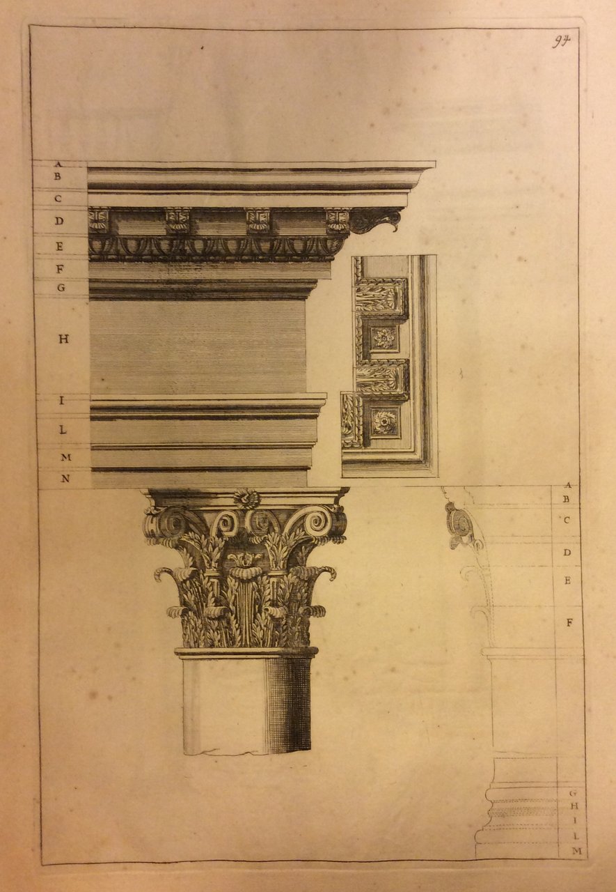 I TRE ORDINI D'ARCHITETTURA DORICO, JONICO, E CORINTIO. - Presi …
