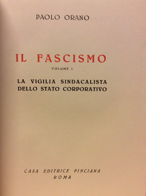 IL FASCISMO.