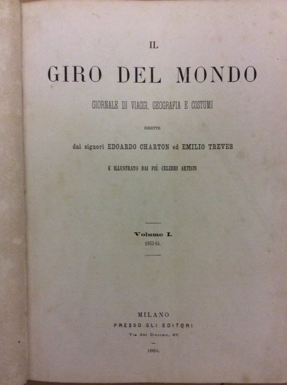 IL GIRO DEL MONDO. Tutto il pubblicato. - Giornale di …
