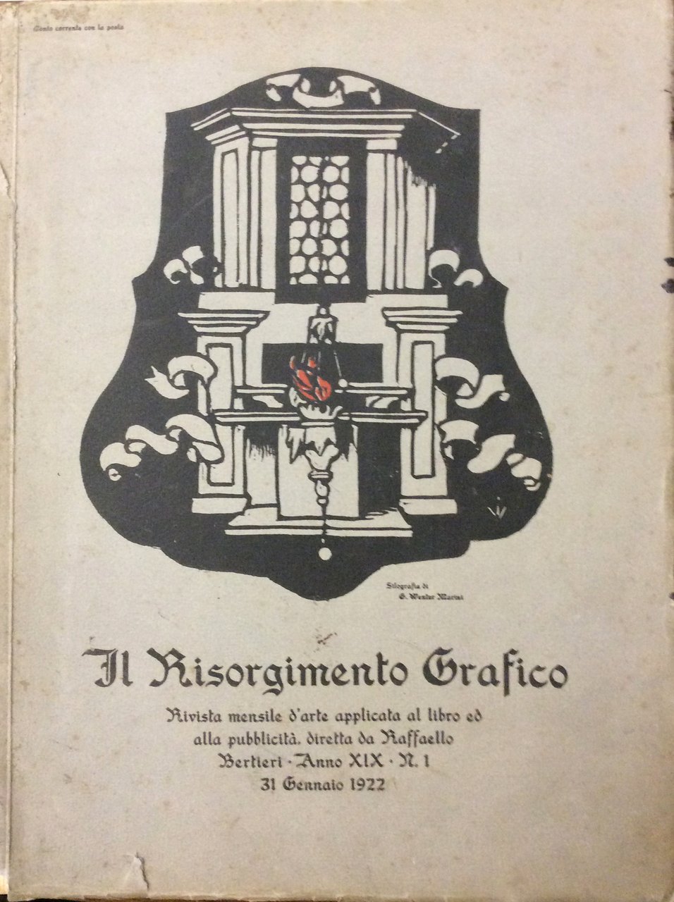 IL RISORGIMENTO GRAFICO - N. 1, 31 GENNAIO 1922 (ANNO …