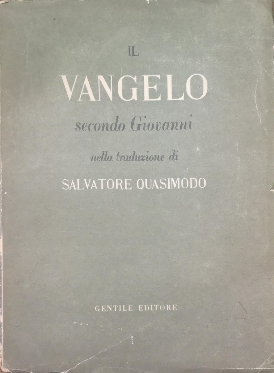 IL VANGELO SECONDO GIOVANNI.