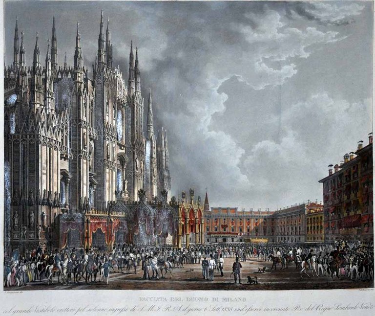 INCORONAZIONE DI S.M.I.R.A. FERDINANDO I A RE DEL REGNO LOMBARDO-VENETO. …