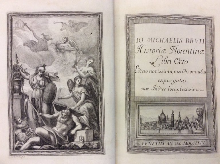 IO. MICHAELIS BRUTI HISTORIAE FLORENTINAE LIBRI OCTO. - Editio novissima, …