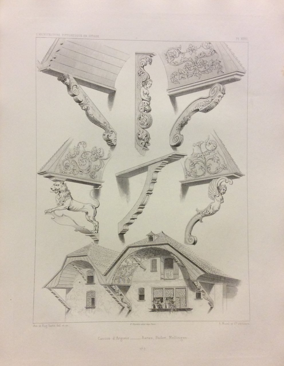 L'ARCHITECTURE PITTORESQUE EN SUISSE. - Ou choix de constructions rustiques …