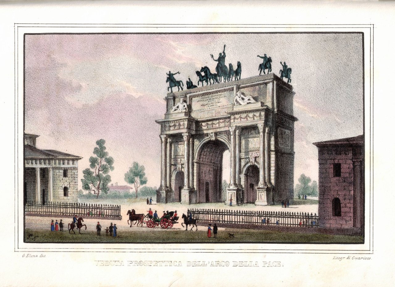 L'ARCO DELLA PACE A MILANO. - Pubblicato per la fausta …