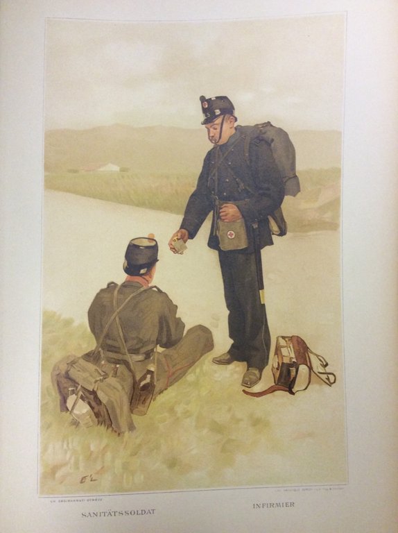 L'ARMEE SUISSE - 1894. - Illustrations de D. Estoppey. Texte …