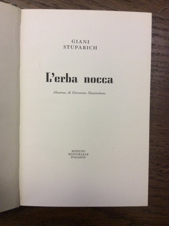 L'ERBA NOCCA. - Illustraz. di Giovanna Nascimbene.