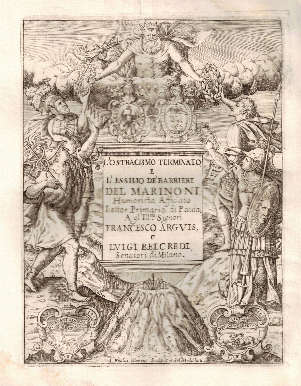 L'OSTRACISMO TERMINATO ET L'ESSILIO DE' BARBIERI.