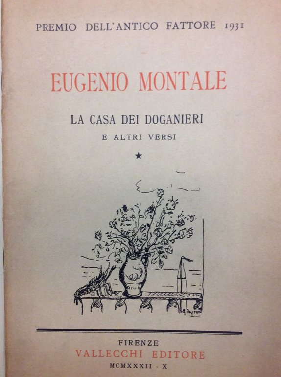 LA CASA DEI DOGANIERI E ALTRI VERSI - Premio dell'Antico …