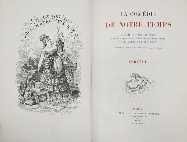 LA COMEDIE DE NOTRE TEMPS. - Etudes au crayon et …
