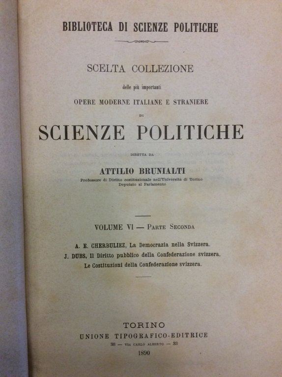 LA DEMOCRAZIA NELLA SVIZZERA - IL DIRITTO PUBBLICO DELLA CONFEDERAZIONE …