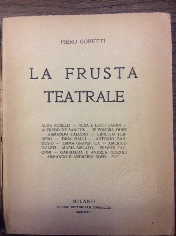 LA FRUSTA TEATRALE.
