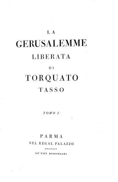 LA GERUSALEMME LIBERATA.