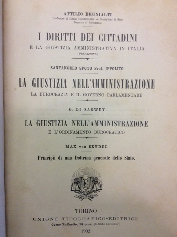 LA GIUSTIZIA NELL'AMMINISTRAZIONE (La burocrazia e il governo parlamentare) - …