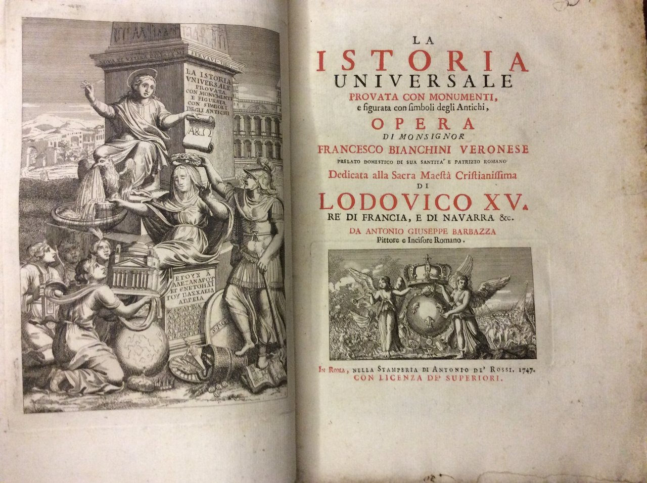 LA ISTORIA UNIVERSALE PROVATA CON MONUMENTI E FIGURATA CON SIMBOLI …