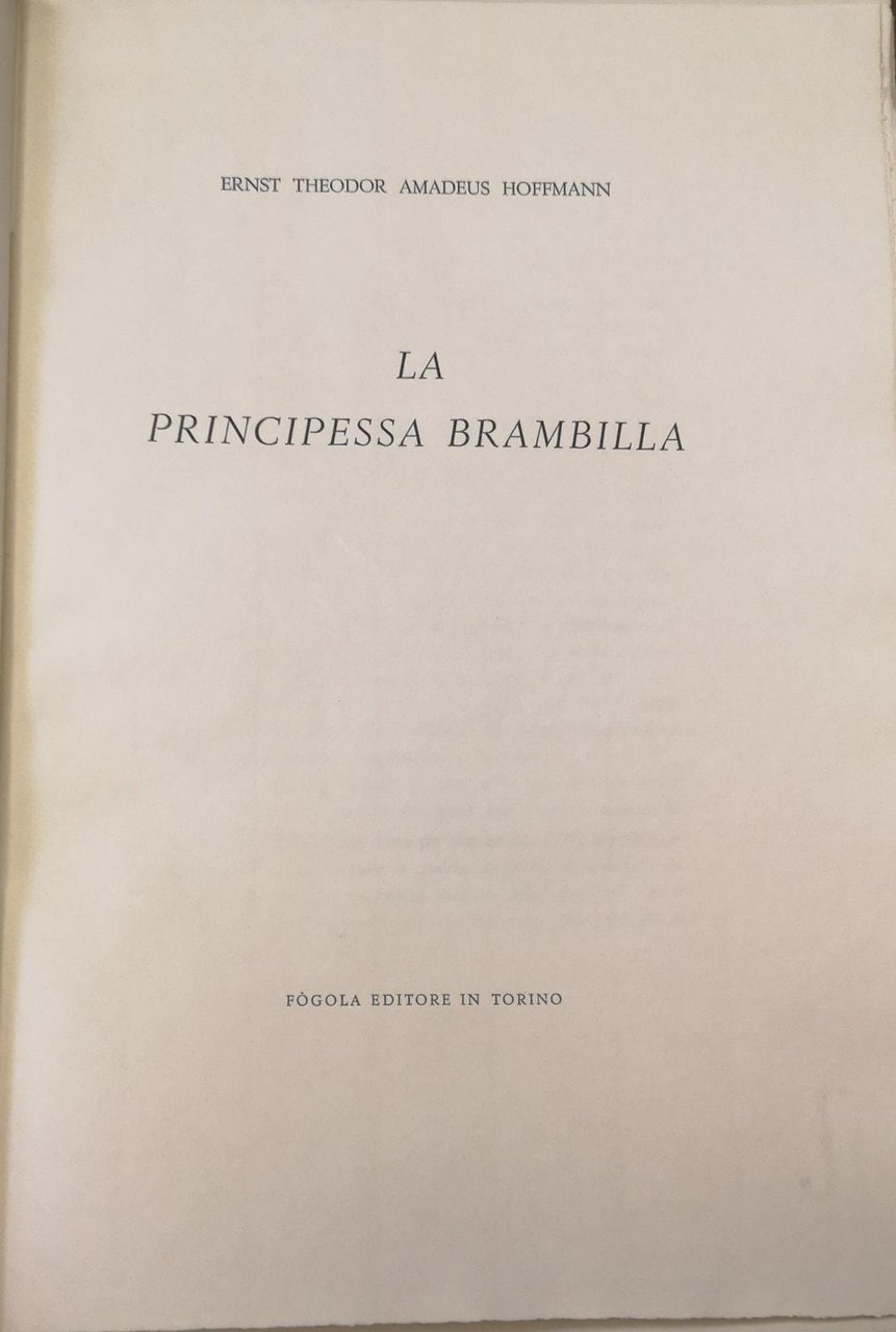 LA PRINCIPESSA BRAMBILLA.
