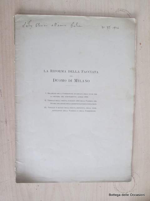 LA RIFORMA DELLA FACCIATA DEL DUOMO DI MILANO.