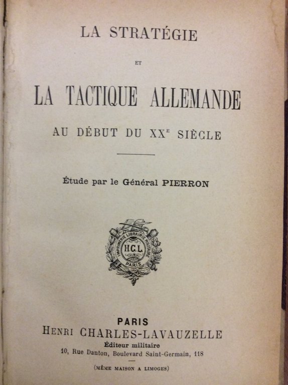 LA STRATEGIE ET LA TACTIQUE ALLEMANDE AU DEBUT DU XX …