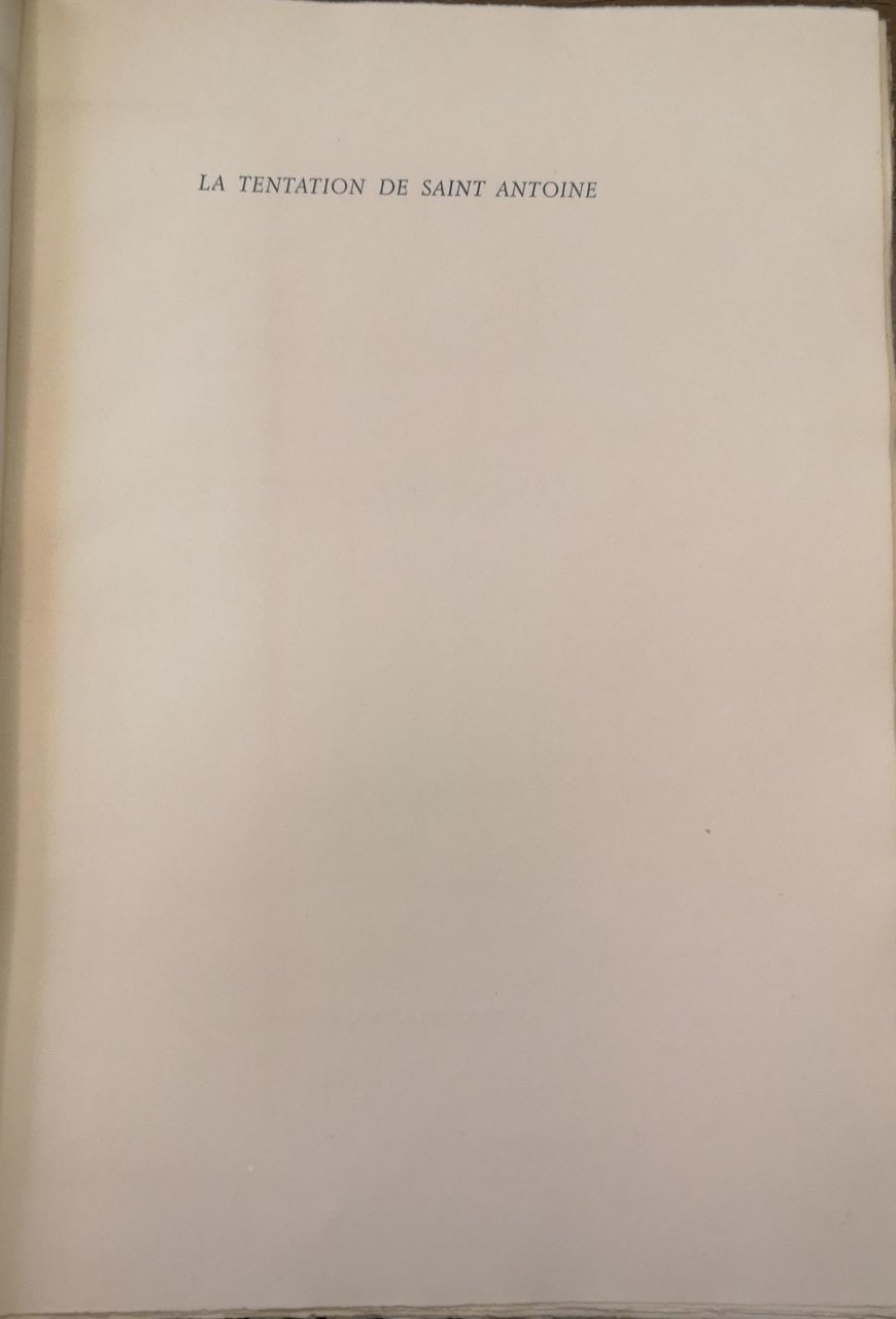 LA TENTATION DE SAINT ANTOINE.