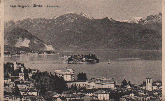 LAGO MAGGIORE. STRESA. PANORAMA.