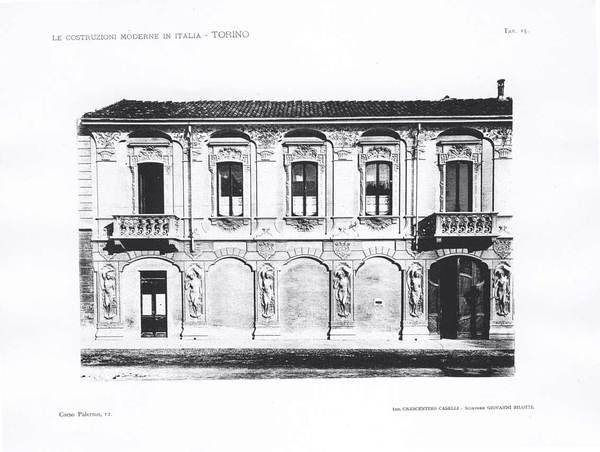 LE COSTRUZIONI MODERNE IN ITALIA: TORINO. - Facciate di edifizi …