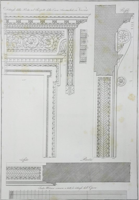 LE FABBRICHE CIVILI ECCLESIASTICHE E MILITARI. - Disegnate ed incise …
