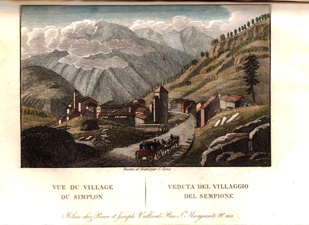 LE SIMPLON. PROMENADE PITTORESQUE DE GENEVE A MILAN.