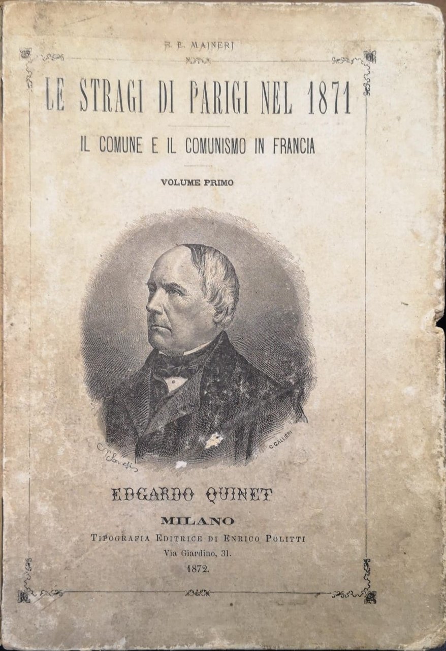 LE STRAGI DI PARIGI NEL 1871. - Il Comune e …