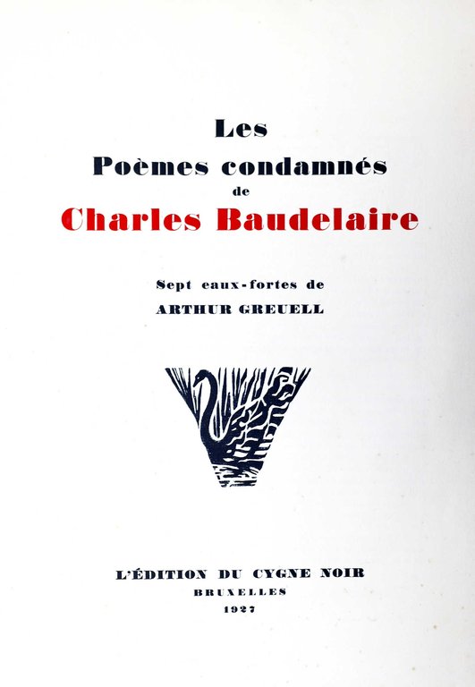 LES POEMES CONDAMNE'. - Sept eaux-fortes de Arthur Greuell.