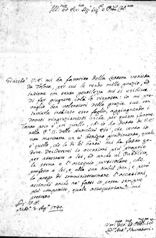 LETTERA AUTOGRAFA FIRMATA. - 1 p. (mm. 305x206), datata: Modena …