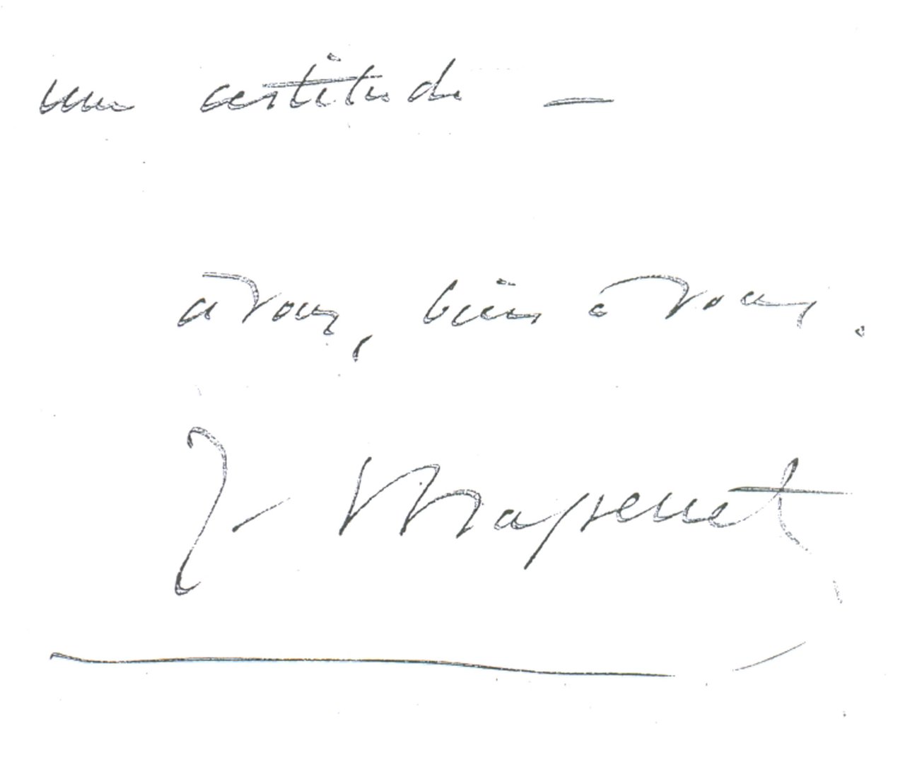 LETTERA AUTOGRAFA FIRMATA. | Immagine principale
