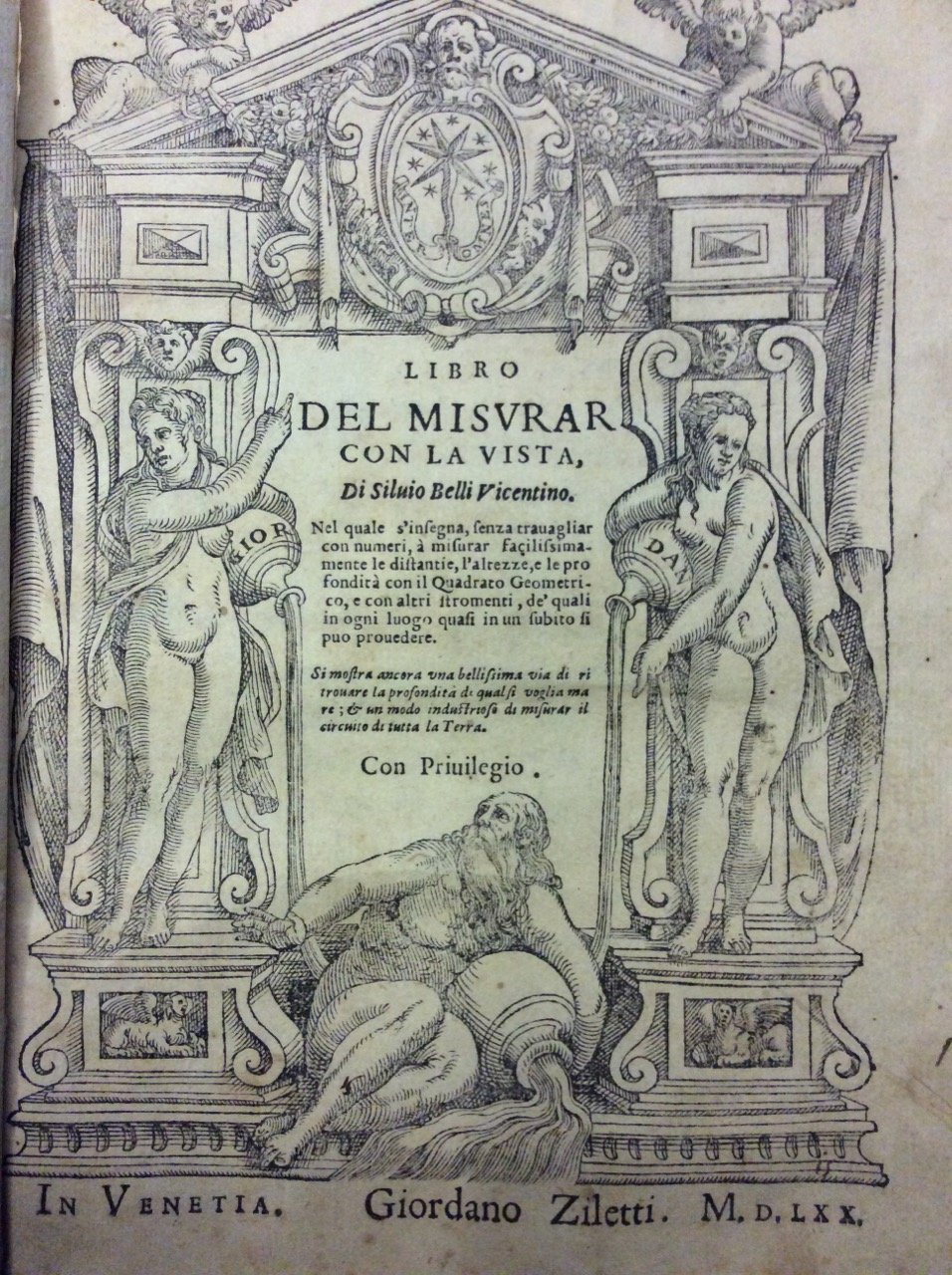 LIBRO DEL MISURAR CON LA VISTA. - Nel quale si …