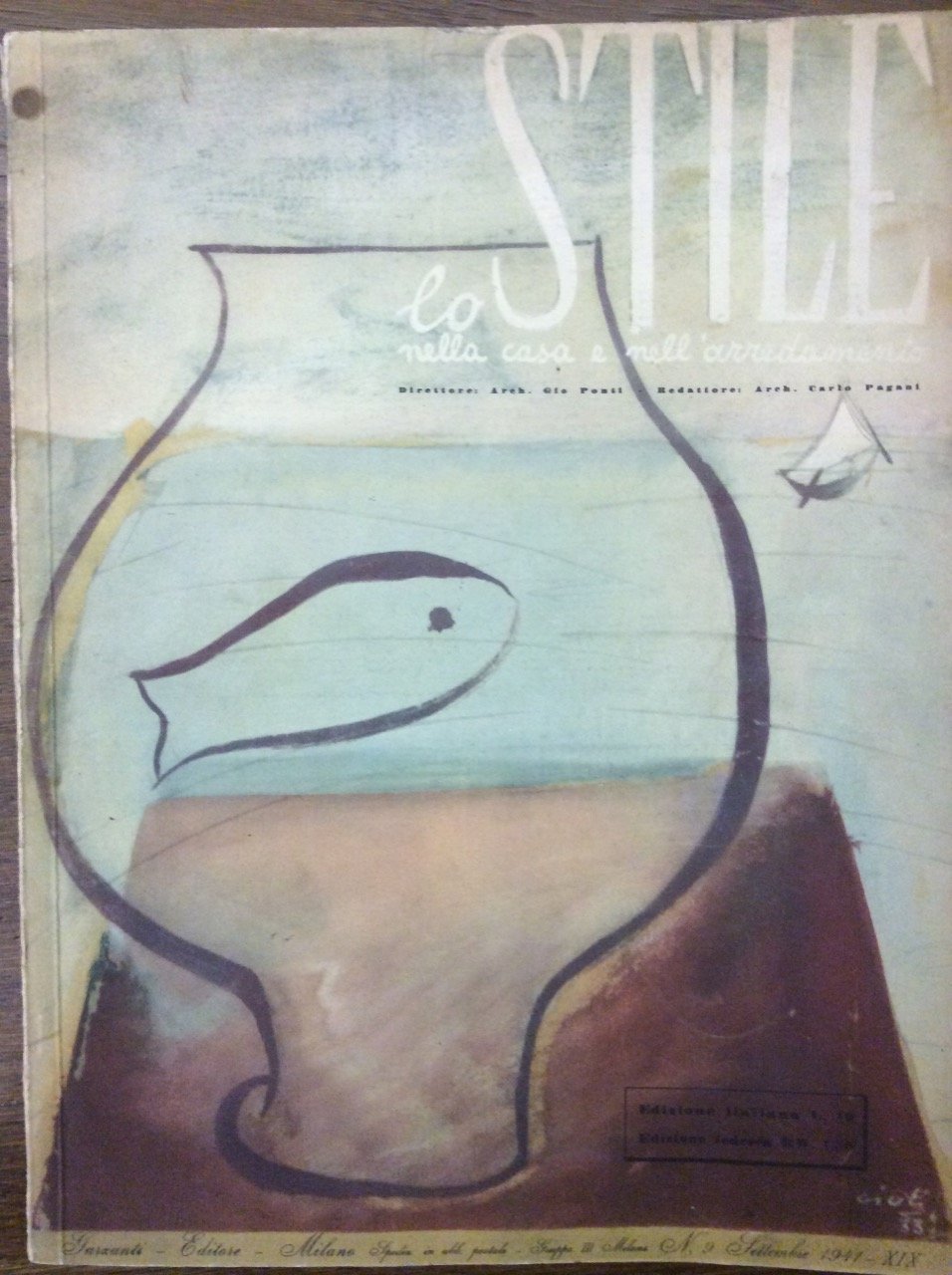LO STILE. N. 9 - SETTEMBRE 1941. - Nella casa …