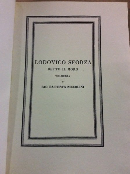 LODOVICO SFORZA DETTO IL MORO.