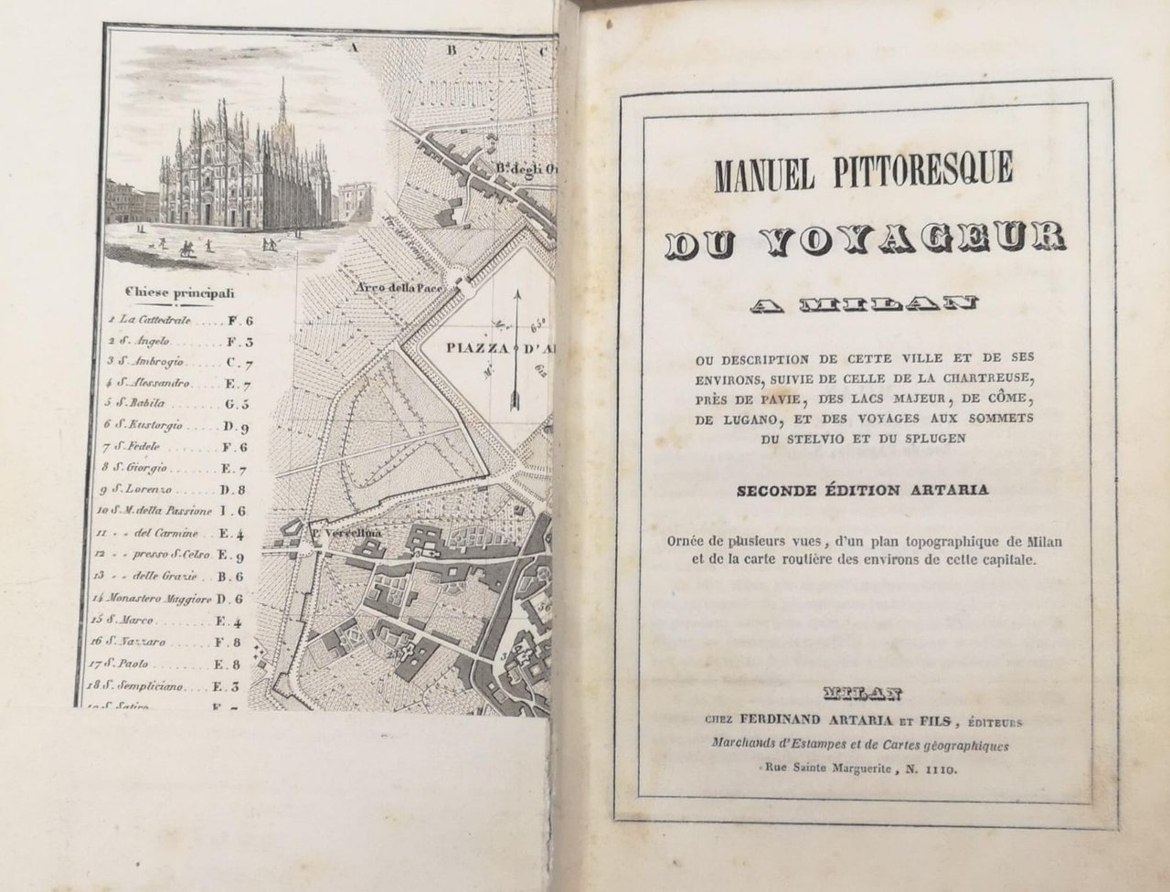 MANUEL PITTORESQUE DU VOYAGEUR A MILAN. - Ou description de …