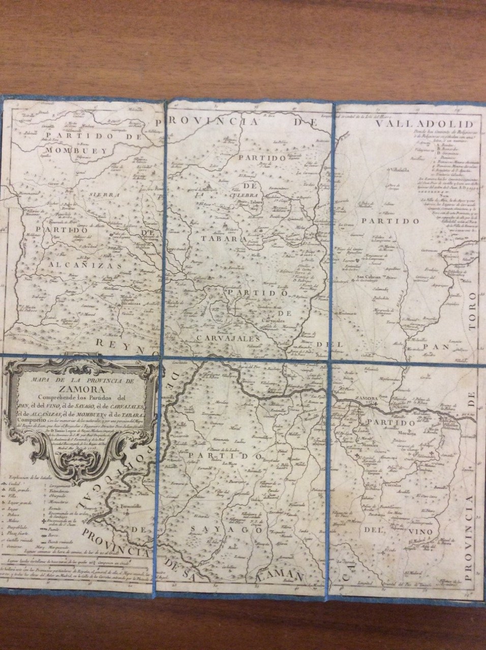 MAPA DE LA PROVINCIA DE ZAMORA. - Comprehende los Partidos …