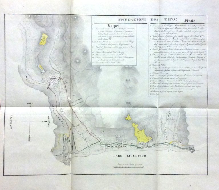 MEMORIA SULLO STATO ANTICO E MODERNO DEL FINALE LIGUSTICO. 1831.