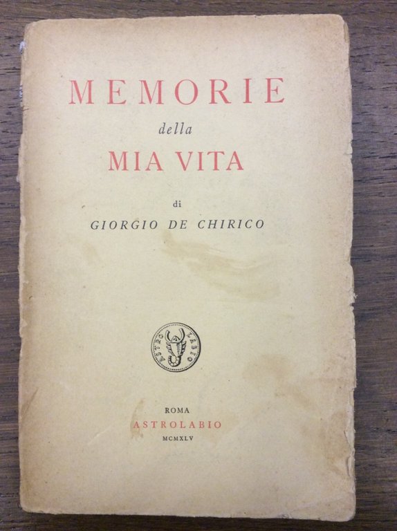 MEMORIE DELLA MIA VITA.