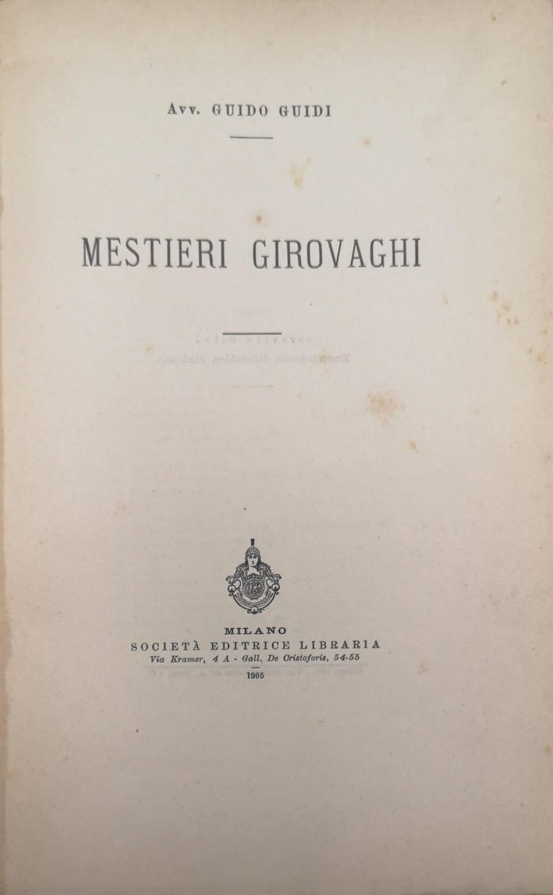 MESTIERI GIROVAGHI.